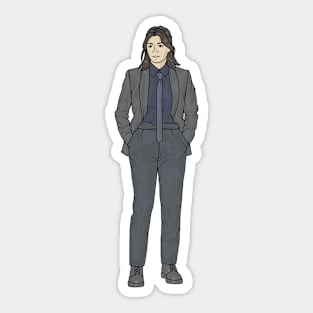 Fashion Style Suit Sticker